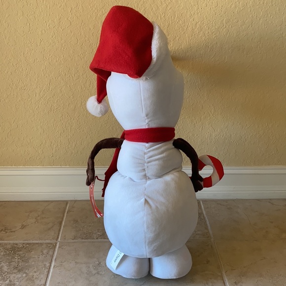 Disney Olaf Holiday greeter plush toy NWT - Picture 2 of 2